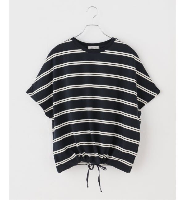 JOURNAL STANDARD relume「《一部WEB限定追加2》フレンチスリーブボーダーTシャツ」|Tシャツ・カットソー|
