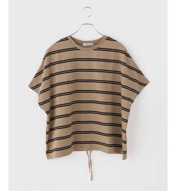 JOURNAL STANDARD relume「《一部WEB限定追加2》フレンチスリーブボーダーTシャツ」|Tシャツ・カットソー|