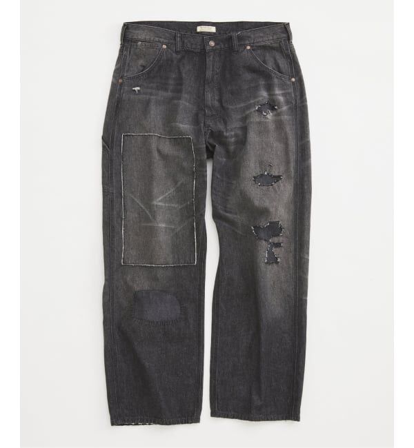 JOURNAL STANDARD relume「＜Relume Jeans＞リメイク ライトオンス デニムペインターパンツ」|デニム|ブラック