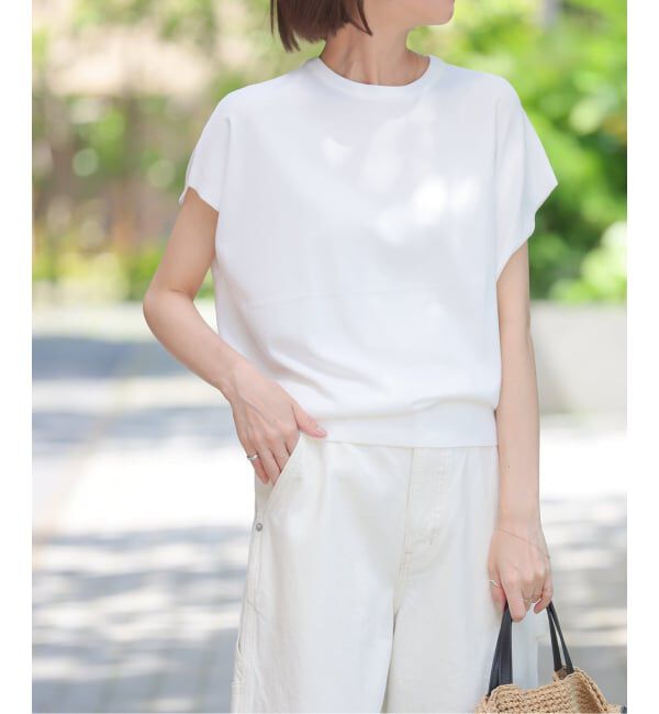 JOURNAL STANDARD relume「《WEB限定追加3》接触冷感 / ウォッシャブルクールプルオーバー」|ニット・セーター|ホワイト