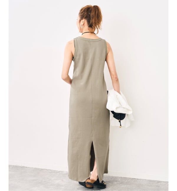 Spick and Span「《追加2》天竺アメスリロングワンピース」|ワンピース|