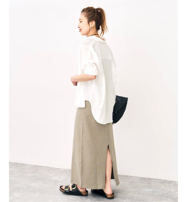 Spick and Span「《追加2》天竺アメスリロングワンピース」|ワンピース|