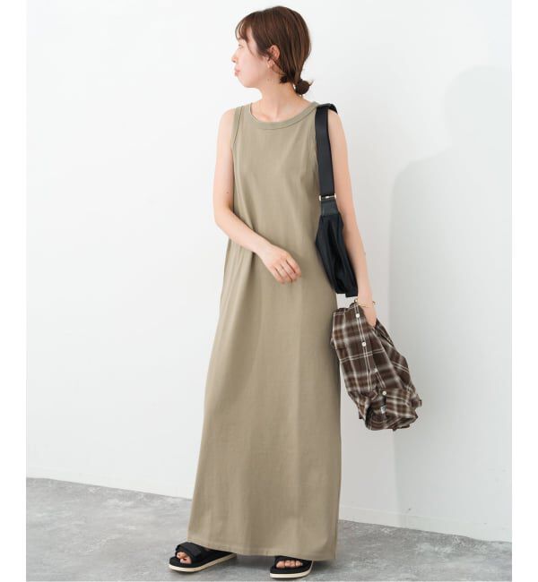 Spick and Span「《追加2》天竺アメスリロングワンピース」|ワンピース|