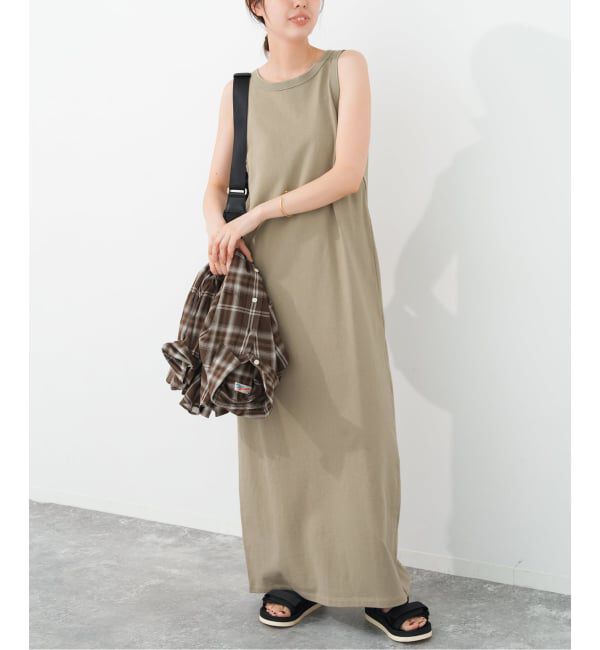 Spick and Span「《追加2》天竺アメスリロングワンピース」|ワンピース|