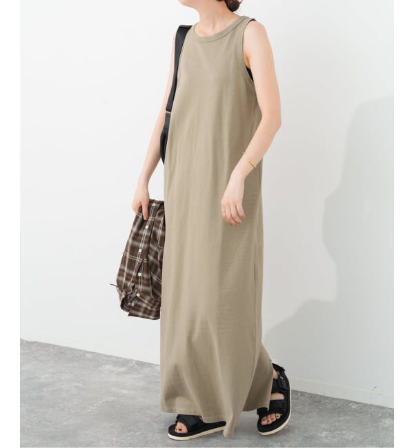 Spick and Span「《追加2》天竺アメスリロングワンピース」|ワンピース|