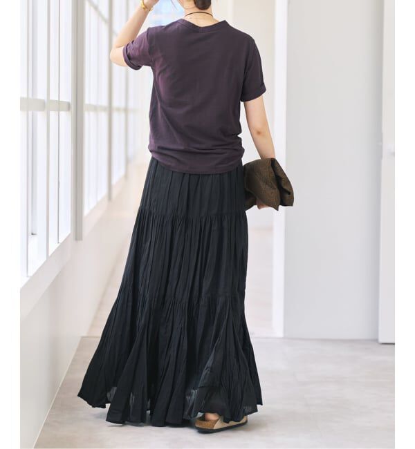 Spick and Span「コットンオーガンジーティアードスカート」|スカート|