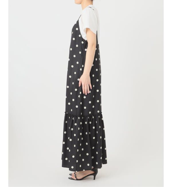 Spick and Span「《WEB限定 / 追加》ドットティアードキャミソールワンピース」|ワンピース|