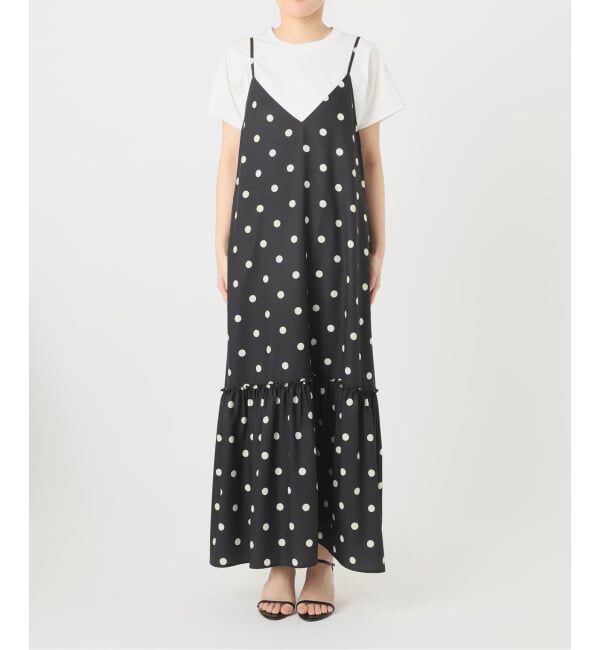 Spick and Span「《WEB限定 / 追加》ドットティアードキャミソールワンピース」|ワンピース|