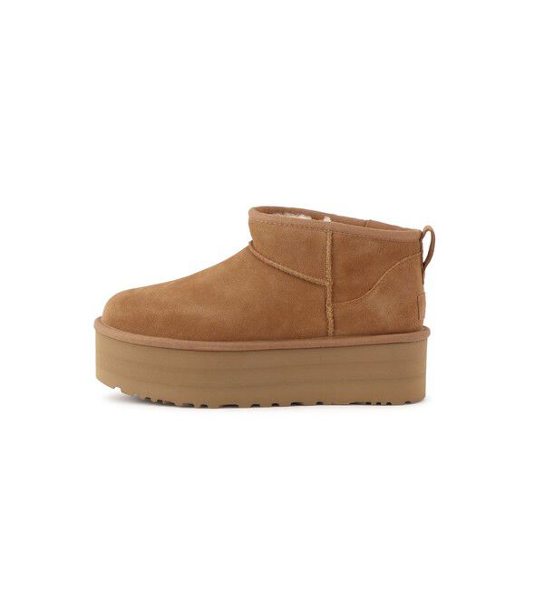 SALON adam et rope'「【UGG(アグ)】クラシック ウルトラ ミニ プラットフォーム」|ロングブーツ|