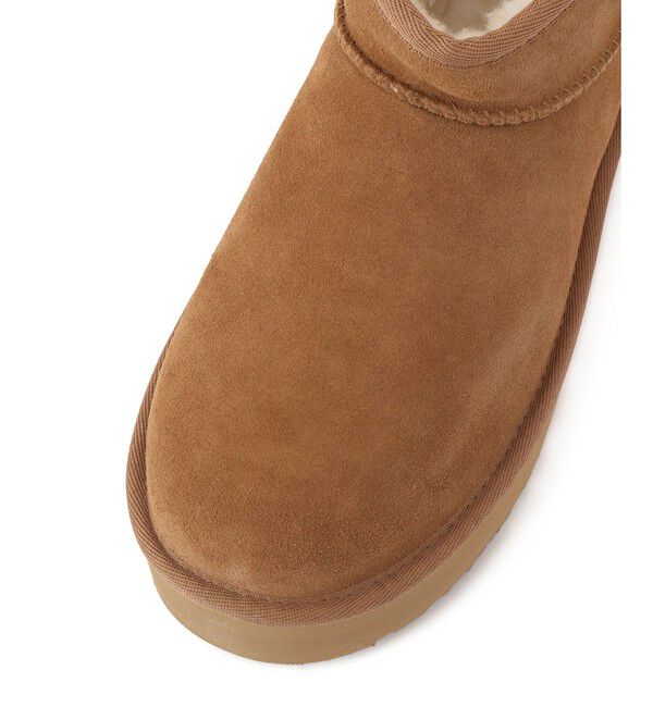 SALON adam et rope'「【UGG(アグ)】クラシック ウルトラ ミニ プラットフォーム」|ロングブーツ|