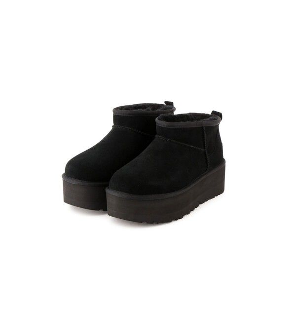 SALON adam et rope'「【UGG(アグ)】クラシック ウルトラ ミニ プラットフォーム」|ロングブーツ|