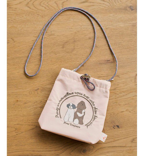 ROPE PICNIC PASSAGE「【DOG】【comif(コミフ)&times;ROPE' PICNIC】刺繍お散歩ショルダーバッグ」|ショルダー・メッセンジャー|