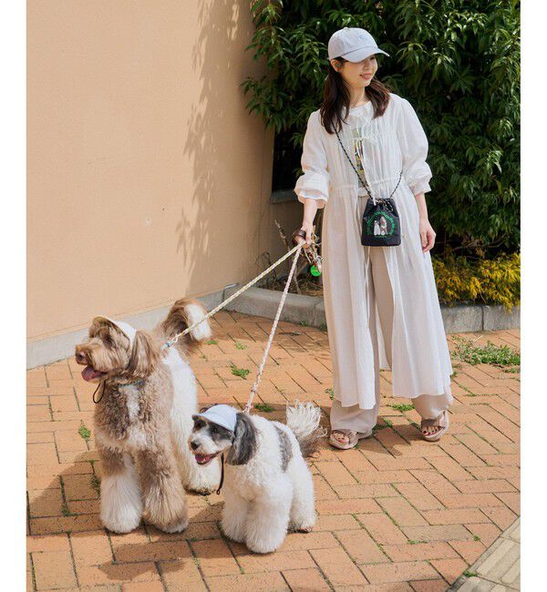 ROPE PICNIC PASSAGE「【DOG】【comif(コミフ)&times;ROPE' PICNIC】刺繍お散歩ショルダーバッグ」|ショルダー・メッセンジャー|