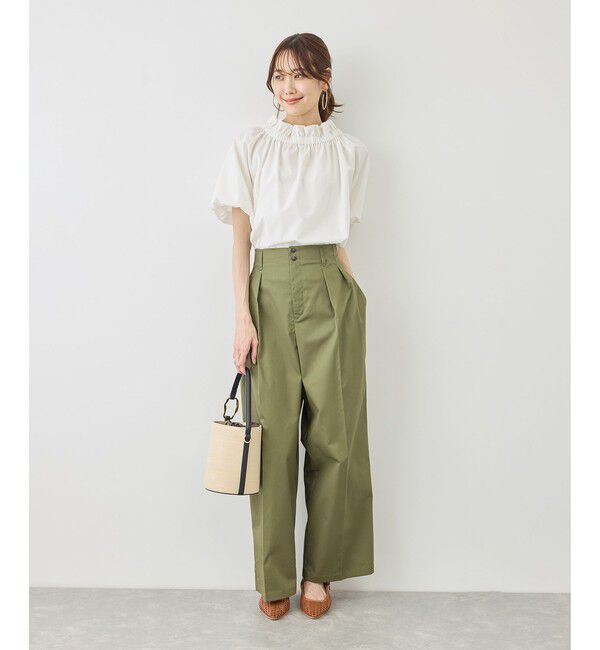 Rope&rsquo;Picnic「前後2WAYギャザーリボンデザインシャツ/UVケア・接触冷感・リンクコーデ」|シャツ・ブラウス|