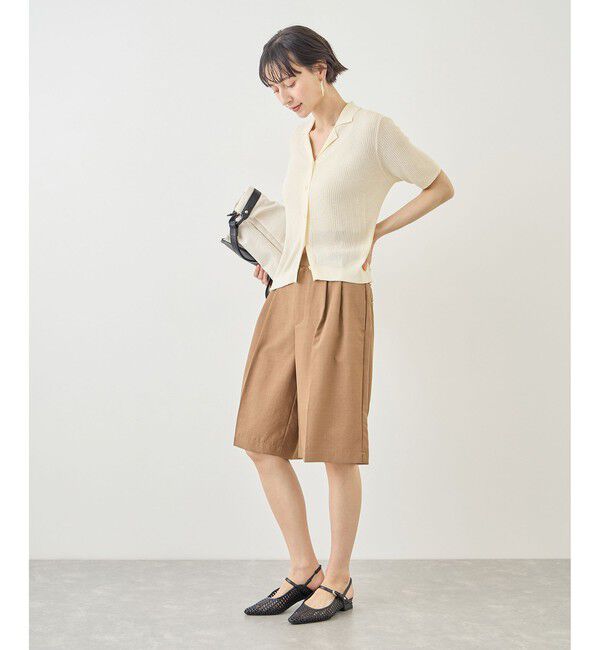 Rope&rsquo;Picnic「サマーブークレーカラーカーディガン」|カーディガン|