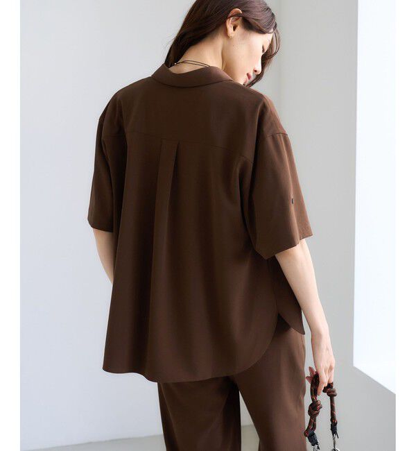 Rope&rsquo;Picnic「【ちゃんと+かわいい保証】カットジョーゼットスキッパーブラウス/UVケア・接触冷感・防シワ」|シャツ・ブラウス|