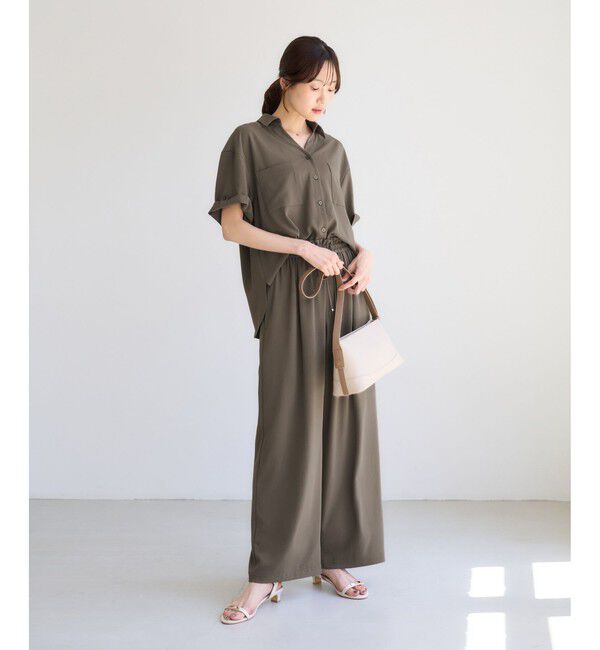 Rope&rsquo;Picnic「【ちゃんと+かわいい保証】カットジョーゼットスキッパーブラウス/UVケア・接触冷感・防シワ」|シャツ・ブラウス|