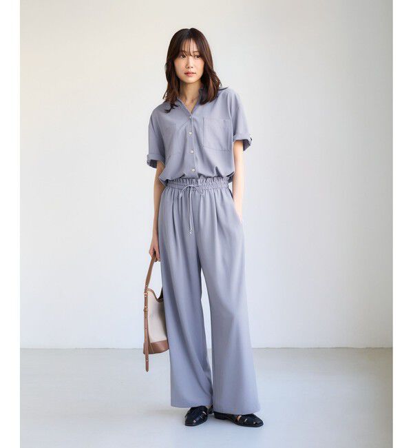 Rope&rsquo;Picnic「【ちゃんと+かわいい保証】カットジョーゼットスキッパーブラウス/UVケア・接触冷感・防シワ」|シャツ・ブラウス|