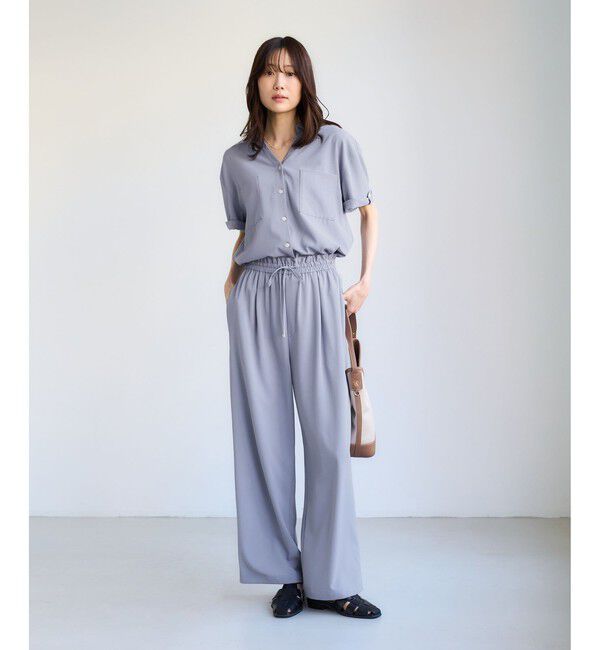 Rope&rsquo;Picnic「【ちゃんと+かわいい保証】カットジョーゼットスキッパーブラウス/UVケア・接触冷感・防シワ」|シャツ・ブラウス|