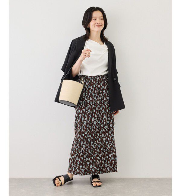 Rope&rsquo;Picnic「ハーフスリーブドレープカットトップス」|Tシャツ・カットソー|