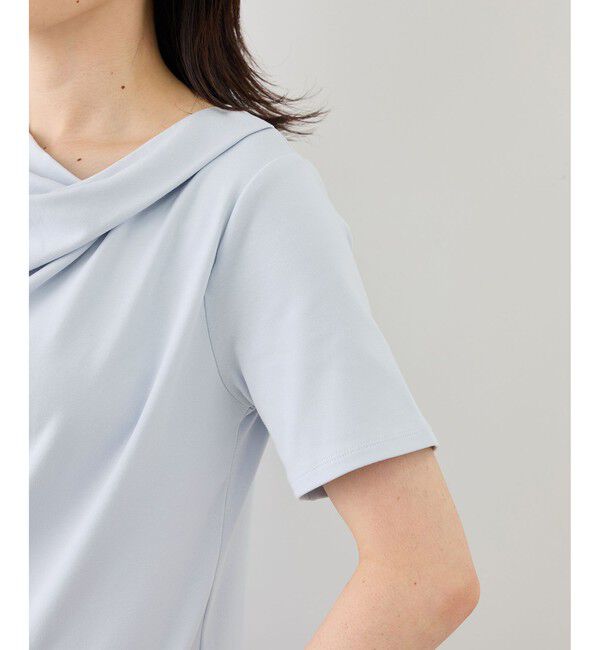 Rope&rsquo;Picnic「ハーフスリーブドレープカットトップス」|Tシャツ・カットソー|