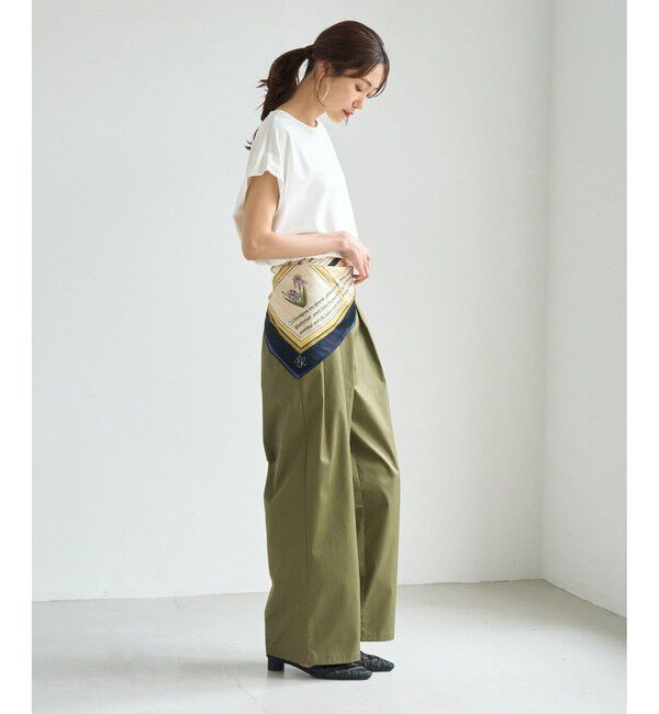 ROPE PICNIC PASSAGE「PARIS Peaceful Scenery スカーフ 70cm」|バンダナ・スカーフ|