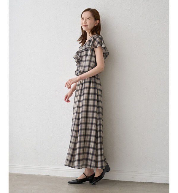 Rope&rsquo;Picnic「シアーマドラスチェックボイルブラウス」|シャツ・ブラウス|