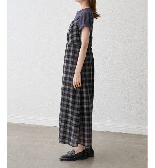 Rope&rsquo;Picnic「【一部店舗限定】シアーマドラスチェックボイルキャミワンピース」|ワンピース|