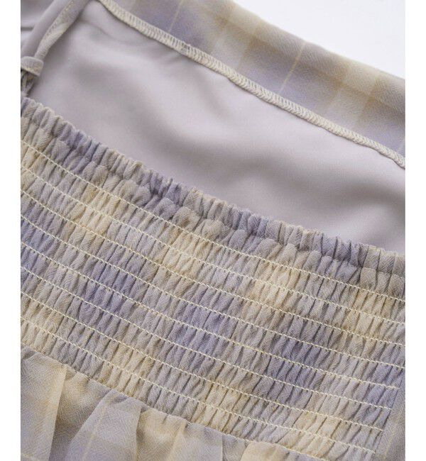 Rope&rsquo;Picnic「【一部店舗限定】シアーマドラスチェックボイルキャミワンピース」|ワンピース|