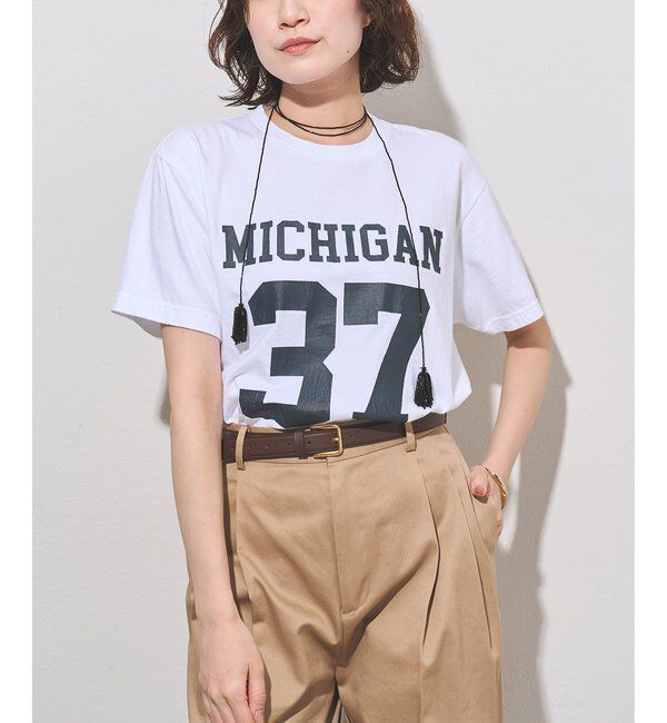  「フロントナンバーTシャツ」|Tシャツ・カットソー|オフホワイト