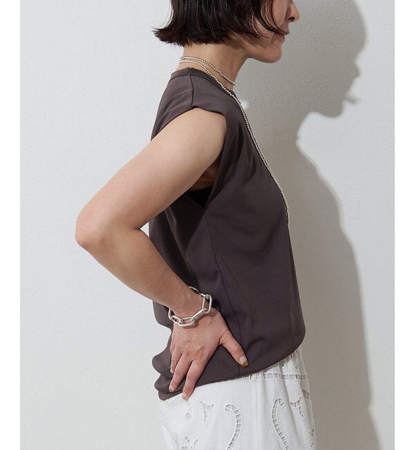  「タックノースリーブプルオーバー」|Tシャツ・カットソー|