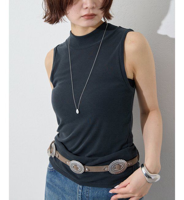  「フィブリルボトルネックプルオーバー」|Tシャツ・カットソー|ブラック