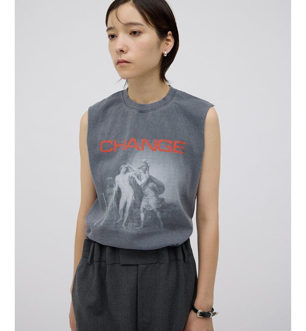  「【GEMINI】プリントノースリーブプルオーバー」|Tシャツ・カットソー|