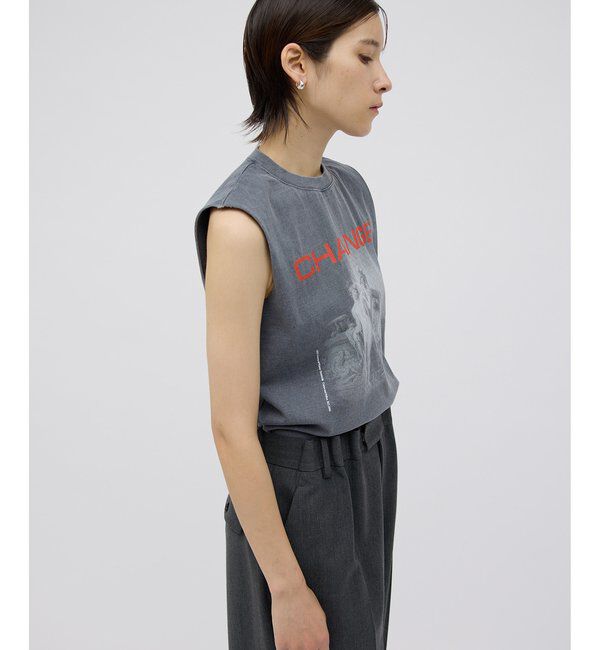  「【GEMINI】プリントノースリーブプルオーバー」|Tシャツ・カットソー|