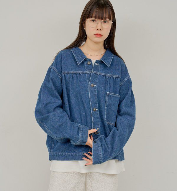  「【WHIMSIC/面長/逆三角形】ツーブリッジサングラス」|ピアス|