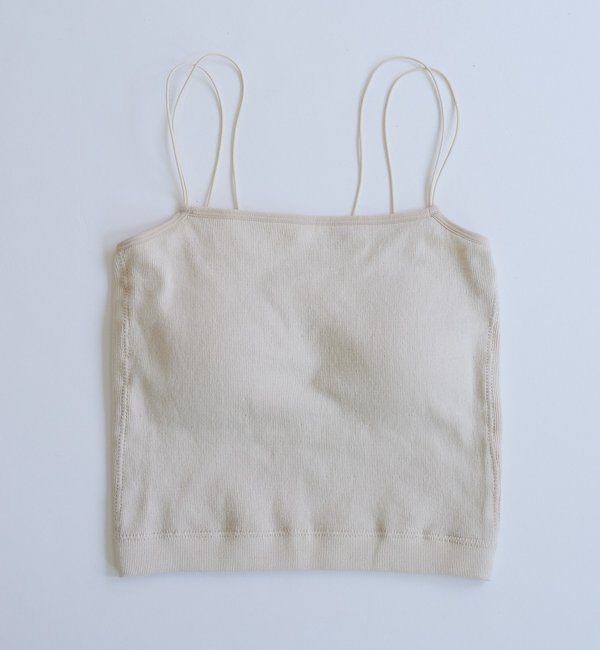  「【ベストヒットアイテム/累計販売10万枚突破】カップ付きクロップドブラキャミ」|キャミソール|