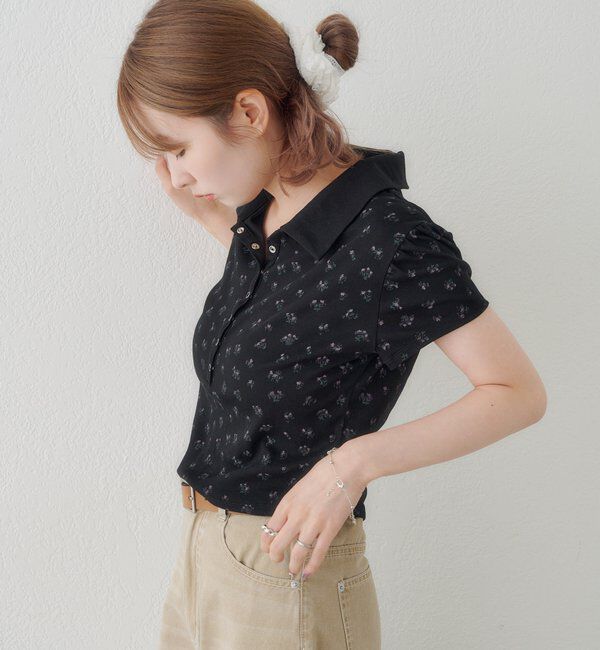  「【6.21(日)0:00発売/WEB先行】フラワーチビポロtee」|ポロシャツ|
