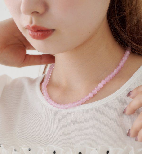  「【fiw.】ミルキードロップネックレス」|ネックレス|