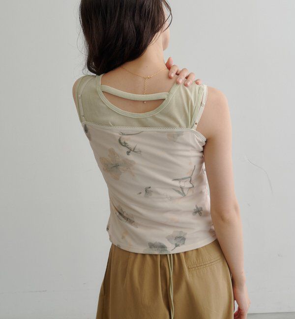  「フラワーランジェリーキャミ」|シャツ・ブラウス|