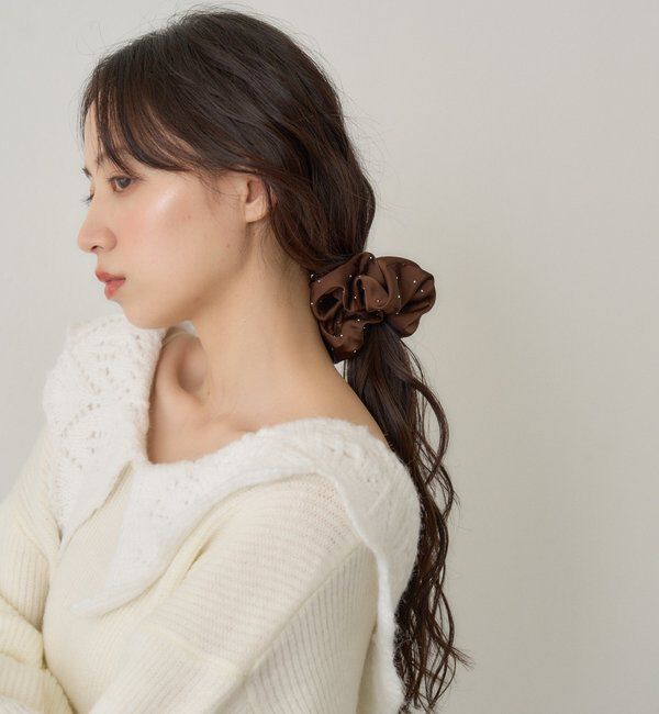  「【fiw.】サテンスタッズシュシュ」|その他|