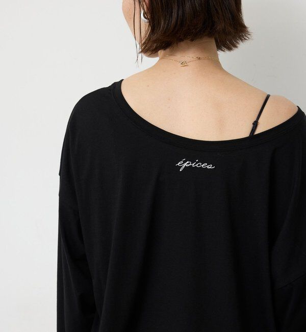  「epiceaエンブロTee」|Tシャツ・カットソー|ブラック