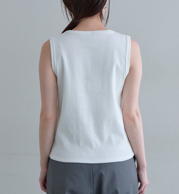  「【5色展開】リブコンパクトノースリーブ」|Tシャツ・カットソー|