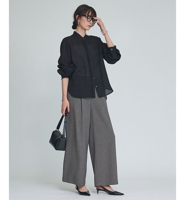 qualite「【セットアップ対応】ウールライクワイドパンツ」|その他|