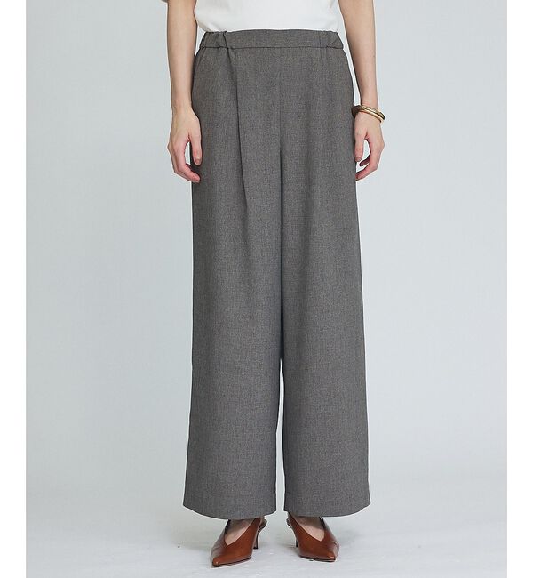 qualite「【セットアップ対応】ウールライクワイドパンツ」|その他|