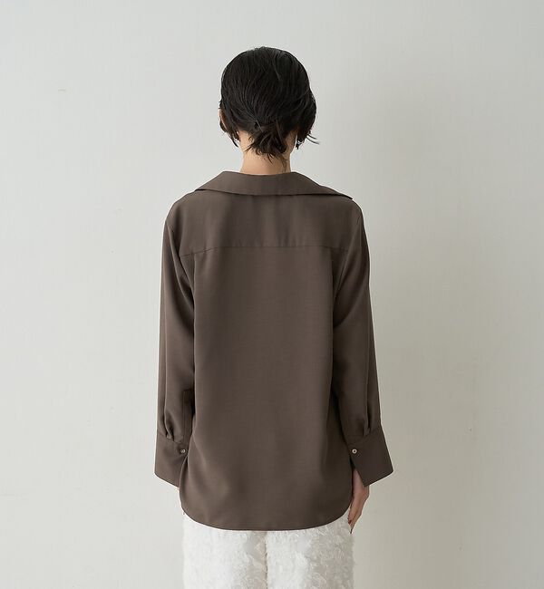 qualite「ドレープレギュラーシャツ」|シャツ・ブラウス|