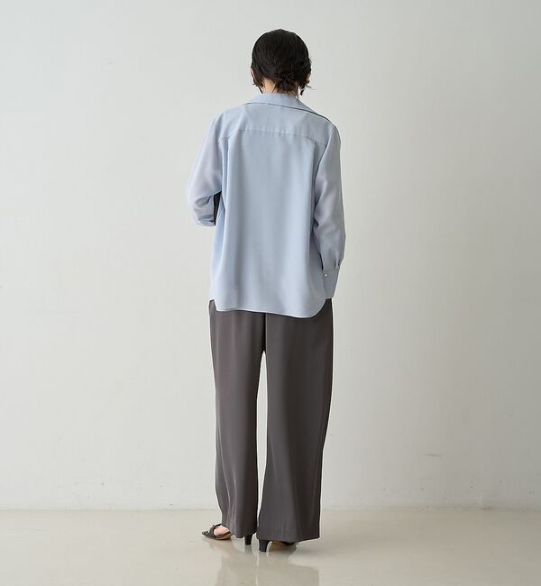 qualite「ドレープレギュラーシャツ」|シャツ・ブラウス|