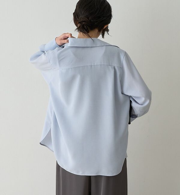 qualite「ドレープレギュラーシャツ」|シャツ・ブラウス|