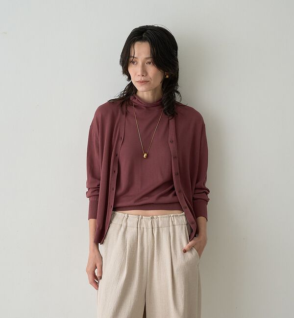 qualite「テンセルウールカシュクールカーディガン」|カーディガン|
