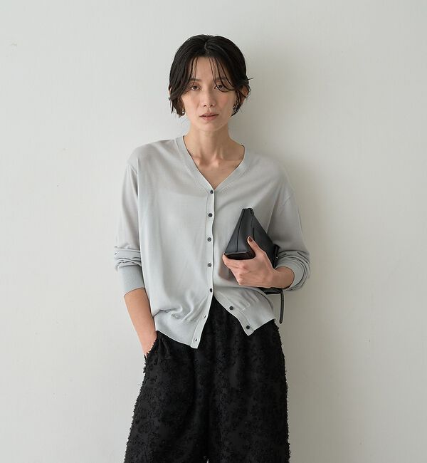 qualite「テンセルウールカシュクールカーディガン」|カーディガン|