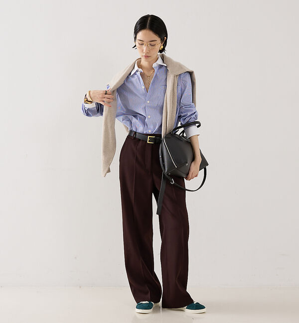 The Store by C' 「【Sporty&Rich】SRC Oversized Shirt／クレリックシャ」|シャツ・ブラウス|